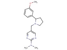 5-{[2-(3-methoxyphenyl)pyrrolidin-1-yl]methyl}-N,N-dimethylpyrimidin-2-amine
