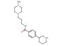 N-[3-(4-methylpiperazin-1-yl)propyl]-4-piperidin-3-ylbenzamide