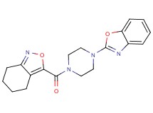 3-{[4-(1,3-benzoxazol-2-yl)piperazin-1-yl]carbonyl}-4,5,6,7-tetrahydro-2,1-benzisoxazole