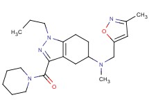 N-methyl-N-[(3-methyl-5-isoxazolyl)methyl]-3-(1-piperidinylcarbonyl)-1-propyl-4,5,6,7-tetrahydro-1H-indazol-5-amine