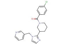 3-({2-[1-(4-chlorobenzoyl)piperidin-3-yl]-1H-imidazol-1-yl}methyl)pyridine