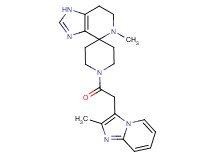 5-methyl-1'-[(2-methylimidazo[1,2-a]pyridin-3-yl)acetyl]-1,5,6,7-tetrahydrospiro[imidazo[4,5-c]pyridine-4,4'-piperidine]