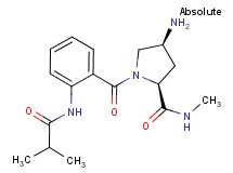 (4S)-4-amino-1-[2-(isobutyrylamino)benzoyl]-N-methyl-L-prolinamide