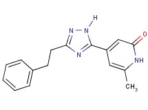6-methyl-4-[3-(2-phenylethyl)-1H-1,2,4-triazol-5-yl]pyridin-2(1H)-one