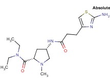 (4S)-4-{[3-(2-amino-1,3-thiazol-4-yl)propanoyl]amino}-N,N-diethyl-1-methyl-L-prolinamide