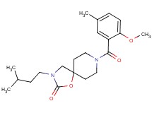 8-(2-methoxy-5-methylbenzoyl)-3-(3-methylbutyl)-1-oxa-3,8-diazaspiro[4.5]decan-2-one