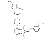 4-{4-[(3,5-dimethyl-1H-pyrazol-1-yl)acetyl]-1-piperazinyl}-2-[2-(3-methoxyphenyl)ethyl]-1H-isoindole-1,3(2H)-dione