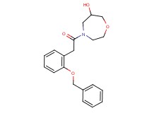 4-{[2-(benzyloxy)phenyl]acetyl}-1,4-oxazepan-6-ol