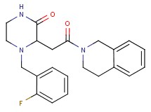 3-[2-(3,4-dihydro-2(1H)-isoquinolinyl)-2-oxoethyl]-4-(2-fluorobenzyl)-2-piperazinone