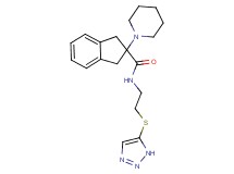 2-(1-piperidinyl)-N-[2-(1H-1,2,3-triazol-5-ylthio)ethyl]-2-indanecarboxamide