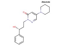 2-[(3R)-3-hydroxy-3-phenylpropyl]-5-(1-piperidinyl)-3(2H)-pyridazinone