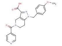 5-isonicotinoyl-1-(4-methoxybenzyl)-4,5,6,7-tetrahydro-1H-pyrazolo[4,3-c]pyridine-3-carboxylic acid