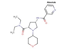 N-[(3S,5S)-5-[(diethylamino)carbonyl]-1-(tetrahydro-2H-pyran-4-yl)pyrrolidin-3-yl]nicotinamide