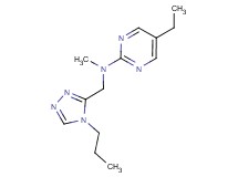 5-ethyl-N-methyl-N-[(4-propyl-4H-1,2,4-triazol-3-yl)methyl]pyrimidin-2-amine
