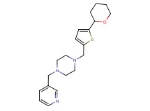 1-(pyridin-3-ylmethyl)-4-{[5-(tetrahydro-2H-pyran-2-yl)-2-thienyl]methyl}piperazine