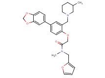 2-{4-(1,3-benzodioxol-5-yl)-2-[(3-methyl-1-piperidinyl)methyl]phenoxy}-N-(2-furylmethyl)-N-methylacetamide