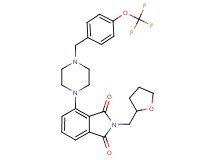 2-(tetrahydro-2-furanylmethyl)-4-{4-[4-(trifluoromethoxy)benzyl]-1-piperazinyl}-1H-isoindole-1,3(2H)-dione