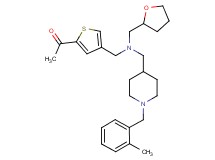 1-(4-{[{[1-(2-methylbenzyl)-4-piperidinyl]methyl}(tetrahydro-2-furanylmethyl)amino]methyl}-2-thienyl)ethanone