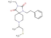 3-ethyl-8-[1-methyl-2-(methylthio)ethyl]-1-(2-phenylethyl)-1,3,8-triazaspiro[4.5]decane-2,4-dione