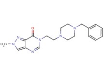 6-[2-(4-benzyl-1-piperazinyl)ethyl]-2-methyl-2,6-dihydro-7H-pyrazolo[4,3-d]pyrimidin-7-one