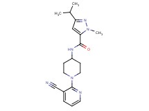 N-[1-(3-cyanopyridin-2-yl)piperidin-4-yl]-3-isopropyl-1-methyl-1H-pyrazole-5-carboxamide