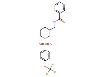 N-[(1-{[4-(trifluoromethoxy)phenyl]sulfonyl}-3-piperidinyl)methyl]nicotinamide