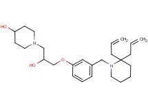 1-(3-{3-[(2,2-diallyl-1-piperidinyl)methyl]phenoxy}-2-hydroxypropyl)-4-piperidinol