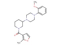 1-(2-methoxyphenyl)-4-[1-(2-methyl-3-furoyl)-3-piperidinyl]piperazine