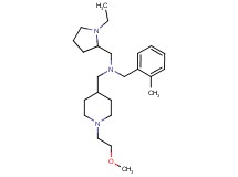 1-(1-ethyl-2-pyrrolidinyl)-N-{[1-(2-methoxyethyl)-4-piperidinyl]methyl}-N-(2-methylbenzyl)methanamine