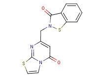 7-[(3-oxo-1,2-benzisothiazol-2(3H)-yl)methyl]-5H-[1,3]thiazolo[3,2-a]pyrimidin-5-one
