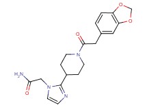 2-{2-[1-(1,3-benzodioxol-5-ylacetyl)-4-piperidinyl]-1H-imidazol-1-yl}acetamide