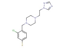 1-(2-chloro-4-fluorobenzyl)-4-[2-(1H-1,2,4-triazol-1-yl)ethyl]piperazine