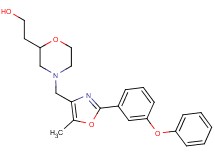 2-(4-{[5-methyl-2-(3-phenoxyphenyl)-1,3-oxazol-4-yl]methyl}morpholin-2-yl)ethanol