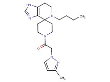 5-butyl-1'-[(3-methyl-1H-pyrazol-1-yl)acetyl]-1,5,6,7-tetrahydrospiro[imidazo[4,5-c]pyridine-4,4'-piperidine]