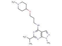 6-isopropyl-1-methyl-N-{3-[(1-methyl-4-piperidinyl)oxy]propyl}-1H-pyrazolo[3,4-d]pyrimidin-4-amine