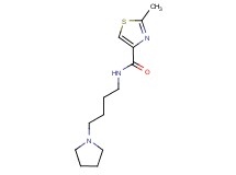 2-methyl-N-(4-pyrrolidin-1-ylbutyl)-1,3-thiazole-4-carboxamide