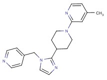 4-methyl-2-{4-[1-(pyridin-4-ylmethyl)-1H-imidazol-2-yl]piperidin-1-yl}pyridine