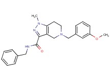 N-benzyl-5-(3-methoxybenzyl)-1-methyl-4,5,6,7-tetrahydro-1H-pyrazolo[4,3-c]pyridine-3-carboxamide
