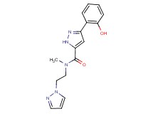 3-(2-hydroxyphenyl)-N-methyl-N-[2-(1H-pyrazol-1-yl)ethyl]-1H-pyrazole-5-carboxamide