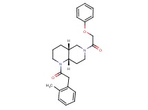 (4aR*,8aS*)-1-[(2-methylphenyl)acetyl]-6-(phenoxyacetyl)decahydro-1,6-naphthyridine