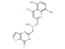 2-{[[(4-hydroxy-5,8-dimethylquinolin-2-yl)methyl](methyl)amino]methyl}thieno[3,2-d]pyrimidin-4(3H)-one