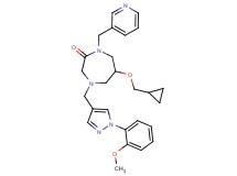 6-(cyclopropylmethoxy)-4-{[1-(2-methoxyphenyl)-1H-pyrazol-4-yl]methyl}-1-(3-pyridinylmethyl)-1,4-diazepan-2-one