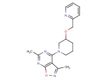3,6-dimethyl-4-[3-(2-pyridinylmethoxy)-1-piperidinyl]isoxazolo[5,4-d]pyrimidine