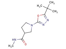 1-(5-tert-butyl-1,3,4-oxadiazol-2-yl)-N-methylpyrrolidine-3-carboxamide
