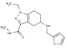 1-ethyl-5-[(2-furylmethyl)amino]-N-methyl-4,5,6,7-tetrahydro-1H-indazole-3-carboxamide