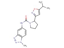 2-(5-isopropylisoxazol-3-yl)-N-(1-methyl-1H-1,2,3-benzotriazol-5-yl)pyrrolidine-1-carboxamide