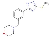 4-{3-[3-(methylthio)-1H-1,2,4-triazol-5-yl]benzyl}morpholine