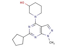 1-(6-cyclopentyl-1-methyl-1H-pyrazolo[3,4-d]pyrimidin-4-yl)piperidin-3-ol