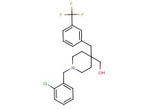{1-(2-chlorobenzyl)-4-[3-(trifluoromethyl)benzyl]-4-piperidinyl}methanol