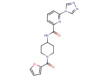 N-[1-(2-furoyl)piperidin-4-yl]-6-(4H-1,2,4-triazol-4-yl)pyridine-2-carboxamide